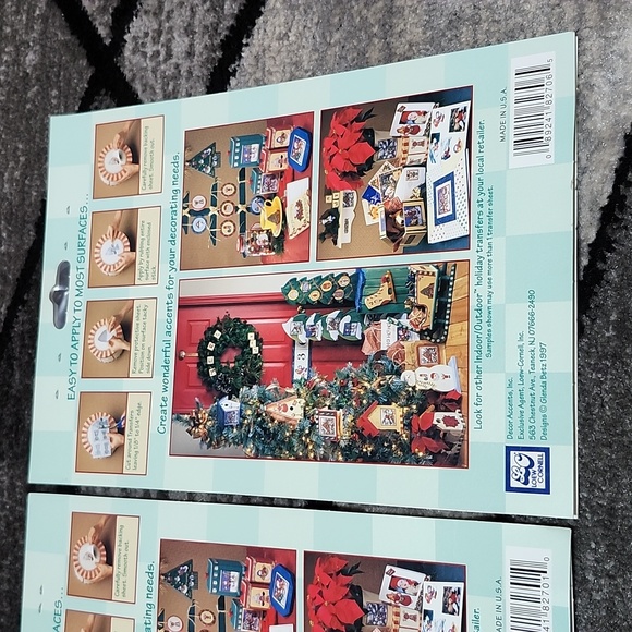 VINTAGE 1997 LOEW CORNELL INDOOR OUTDOOR HOILDAY RUB-ON TRANSFERS BUNDLE - Picture 7 of 16